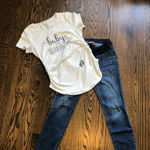 Maternity jeans in size small